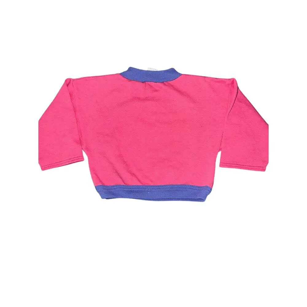 Vintage Carter's kitty cat dancer Meet the Stars color block pink sweatshirt 2
